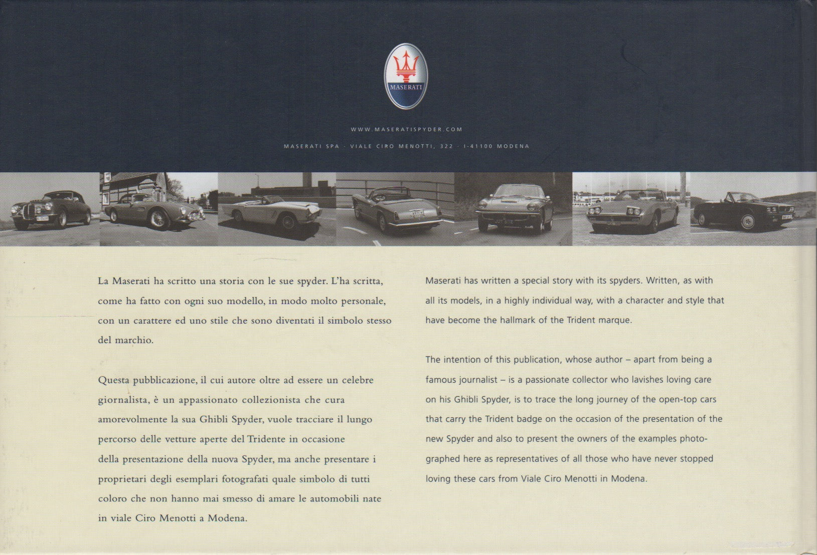 Maserati Spyder. La storia - The history (J Lewandowski