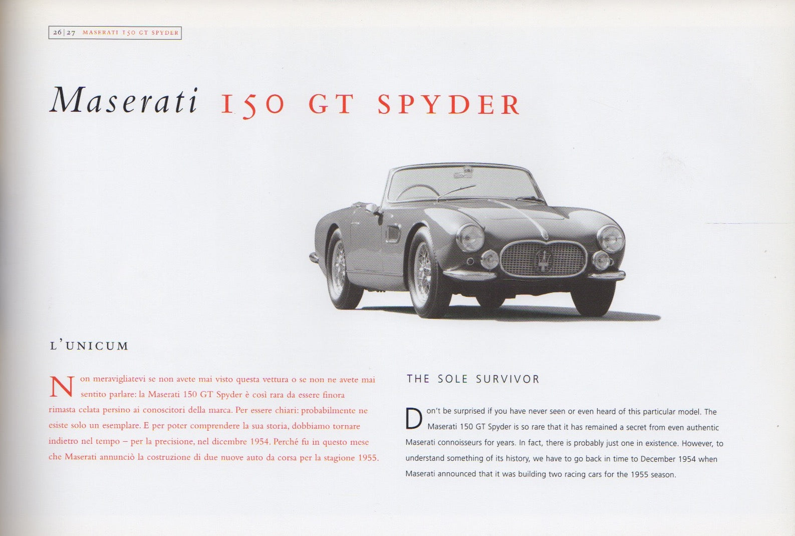 Maserati Spyder. La storia - The history (J Lewandowski