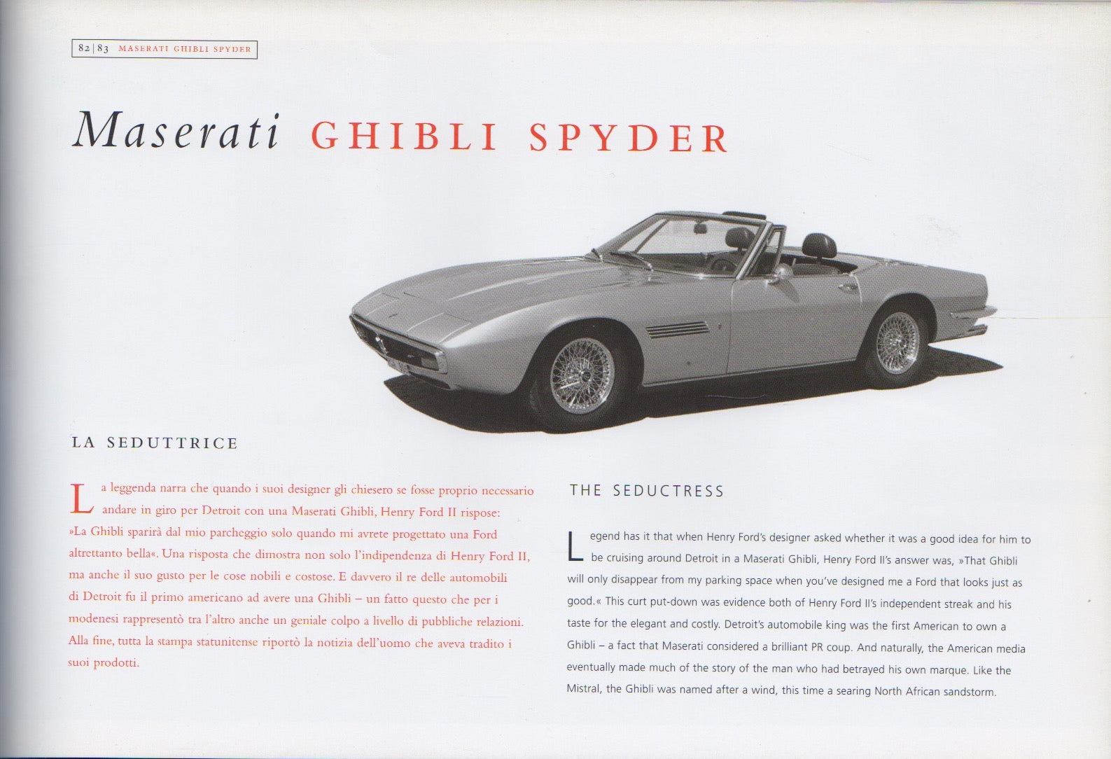 Maserati Spyder. La storia - The history (J Lewandowski