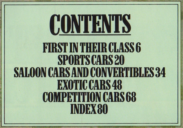 Cars The New Classics (C Harvey)