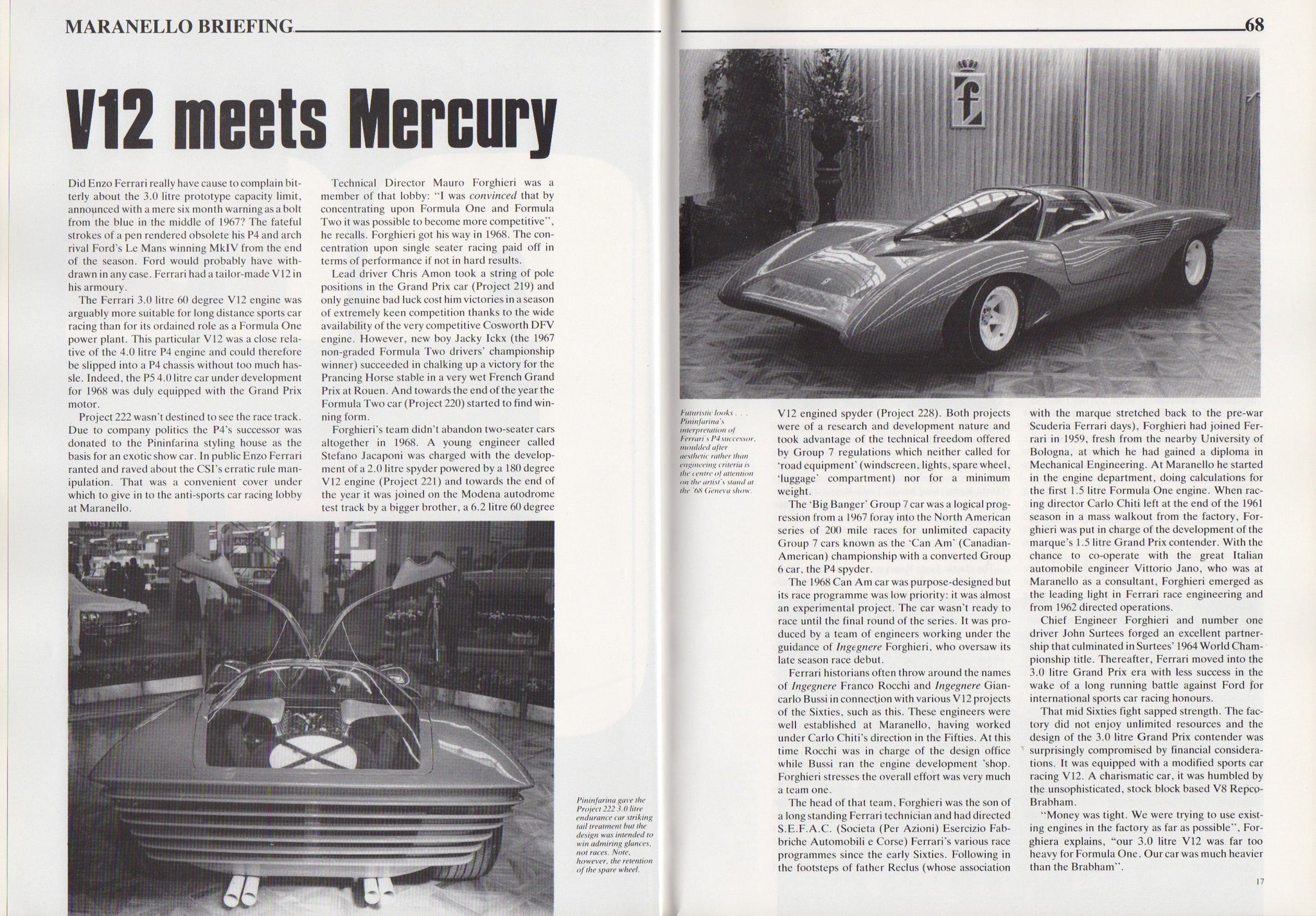 Ferrari 312 & 512 Sports Racing Cars