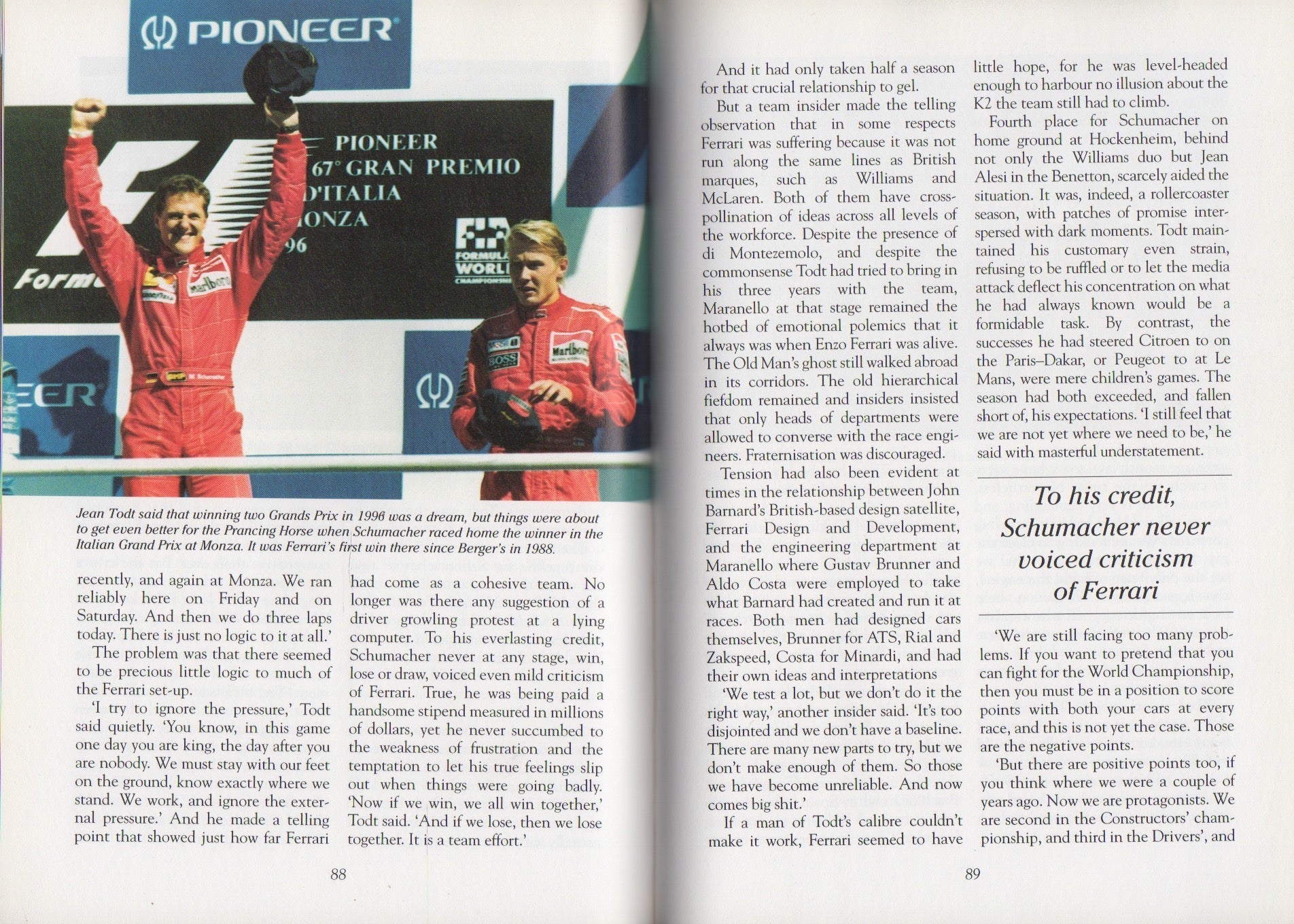 Ferrari Formula 1 Racing Team (D Tremayne)