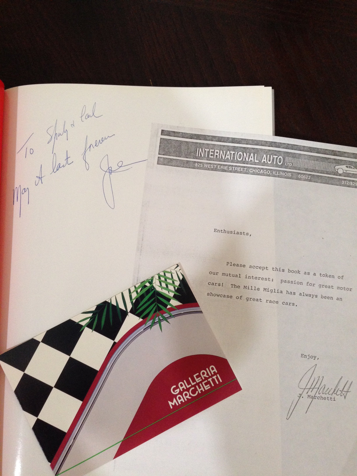 Mille Miglia 1984 - 1000 Miglia Storica - Inscribed by Joe