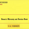 Ferrari Testarossa Warranty and Service Book 1991 Models U.S. Version (615/90)