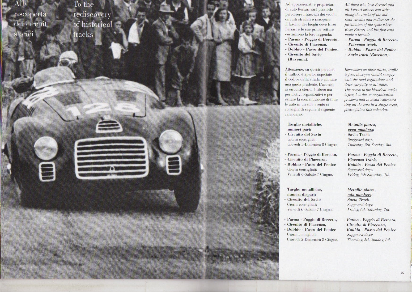 Ferrari 1947-1997 50 Years Celebration Information Guide (1215/97