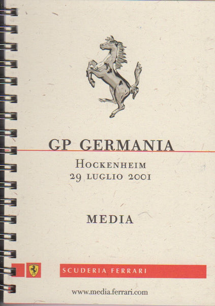 Ferrari F1 Media Booklet GP Germany 2001 (1681/01) - Default Title