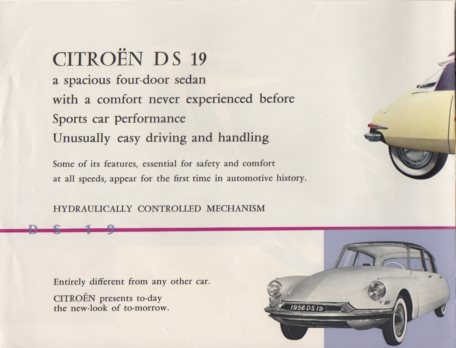 Citroen DS19 1956 Brochure - Petrolicious